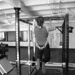 Strength and condition training with weighted chin ups