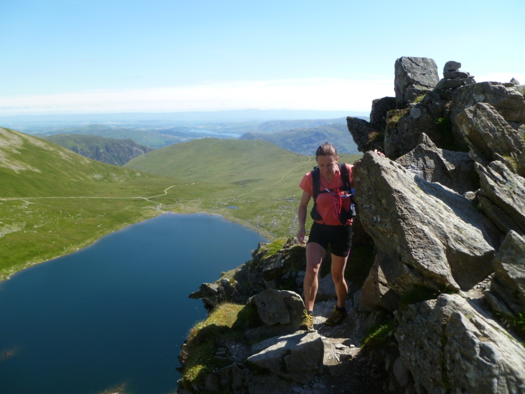 Global Therapies: Lynne on Striding Edge, Lake District