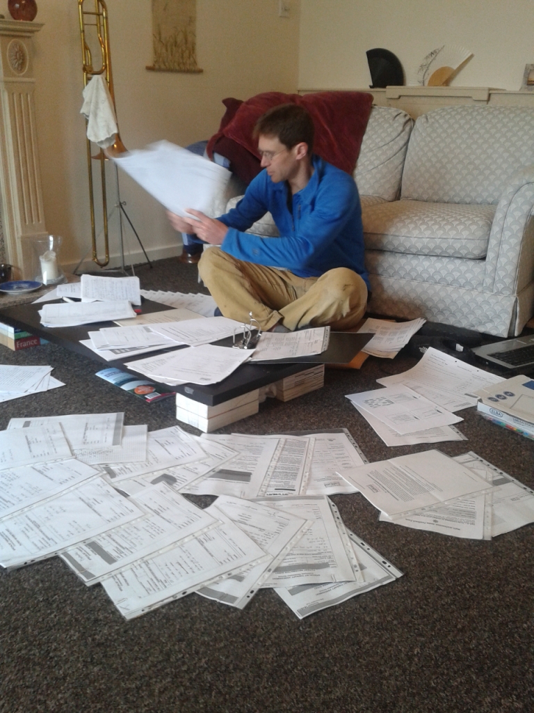 Tim sorting work placement papers