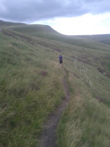 Amy enjoying a fell run during a personal training session Glossop Personal Training testimonial