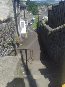 Entering Bradwell village - importantly the start of the final kilometre of the LTOB