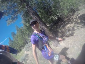 Lynne on Bryce Canyon ultra race in Utah, USA
